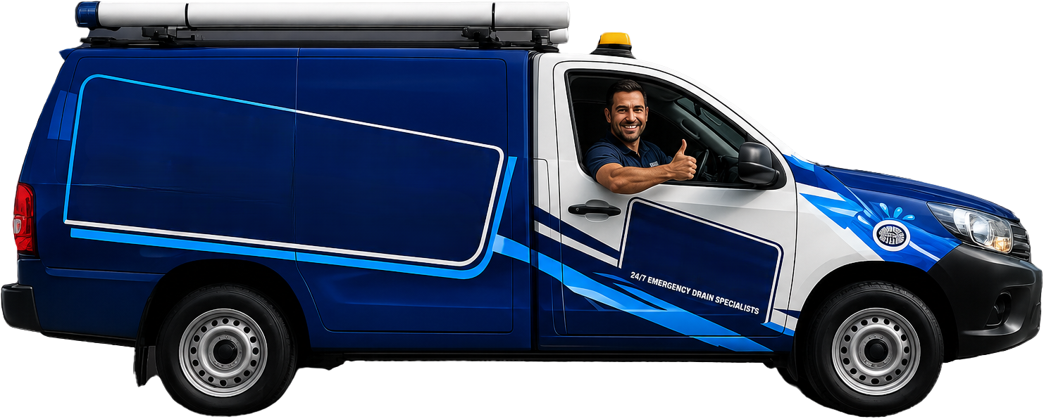 Ashbury Blocked Drains service van